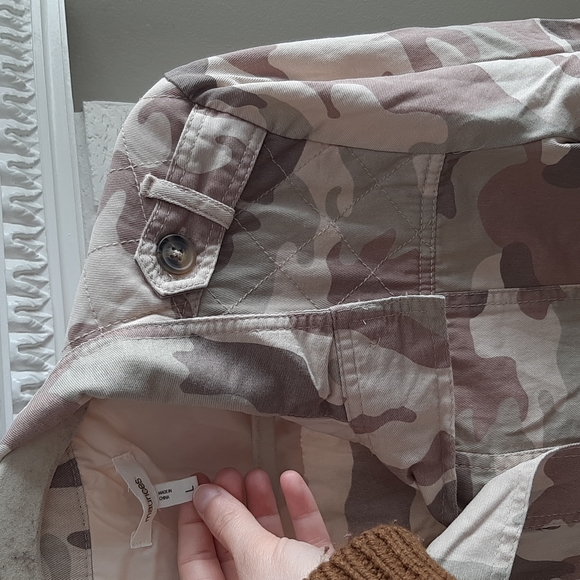 Women's Maurices Military Style Cotton Camo Oversized Jacket Size L - Picture 2 of 12